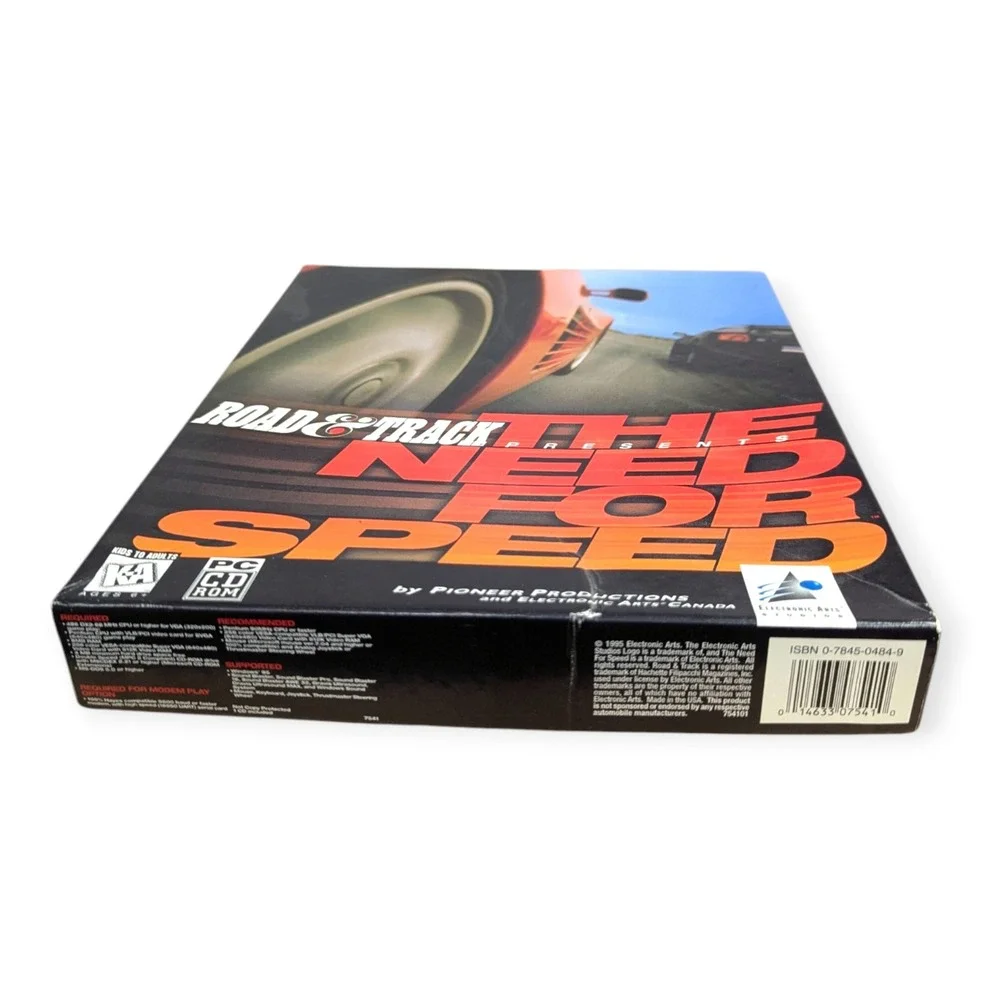 Road & Track Presents The Need for Speed PC CD-ROM Big Box 1995 Vintage EA CIB